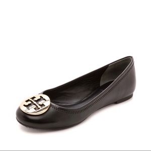 NEW Tory Burch Reva Black Ballet Flats - Size 8